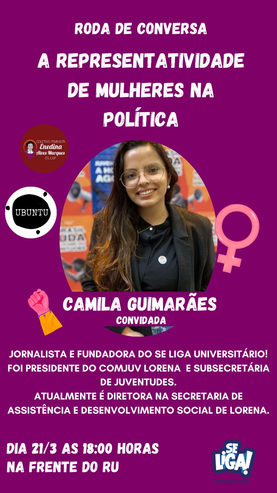 Universitárias da USP Lorena organizam roda de conversa sobre Mulheres na Política
